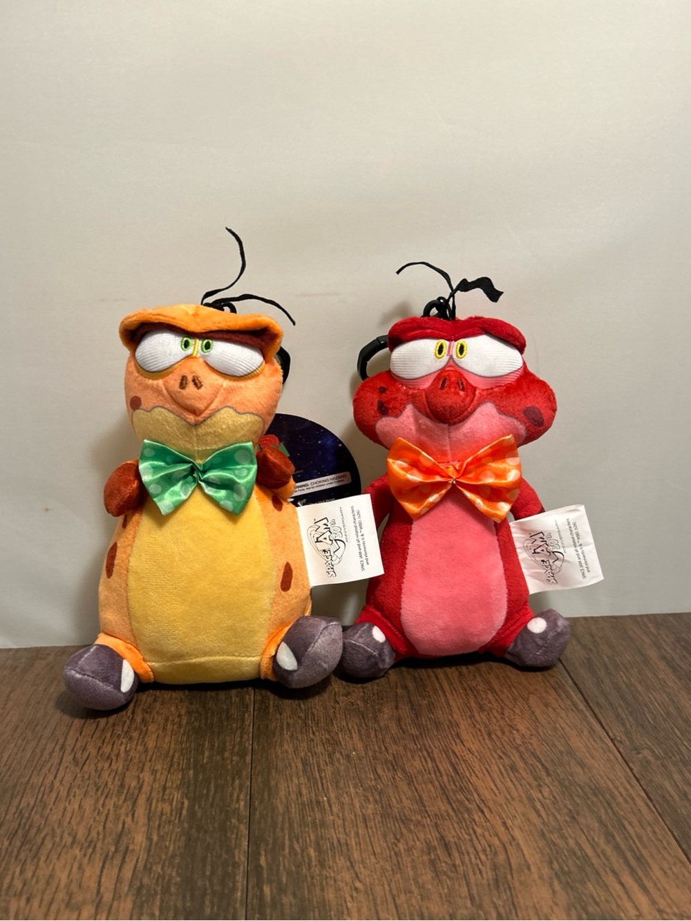 Space Jam 30th Anniversary Looney Tunes Orange & Red Nerdluck Plush Keychains